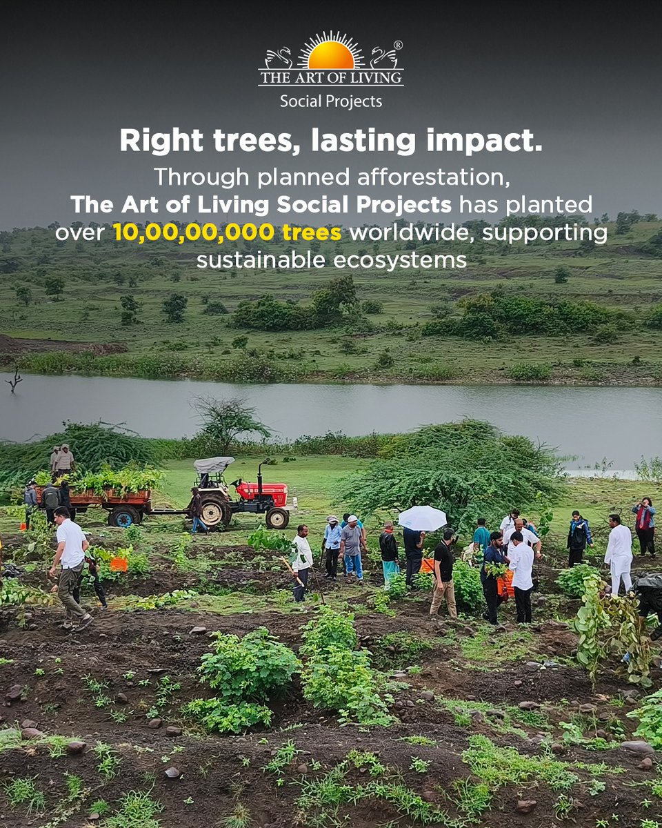 artofliving_sp's tweet photo. Tree plantation works best with the right planning.

10,00,00,000+ trees planted worldwide by The Art of Living Social Projects are supporting long-term ecological balance. https://t.co/HhCw5tdVko