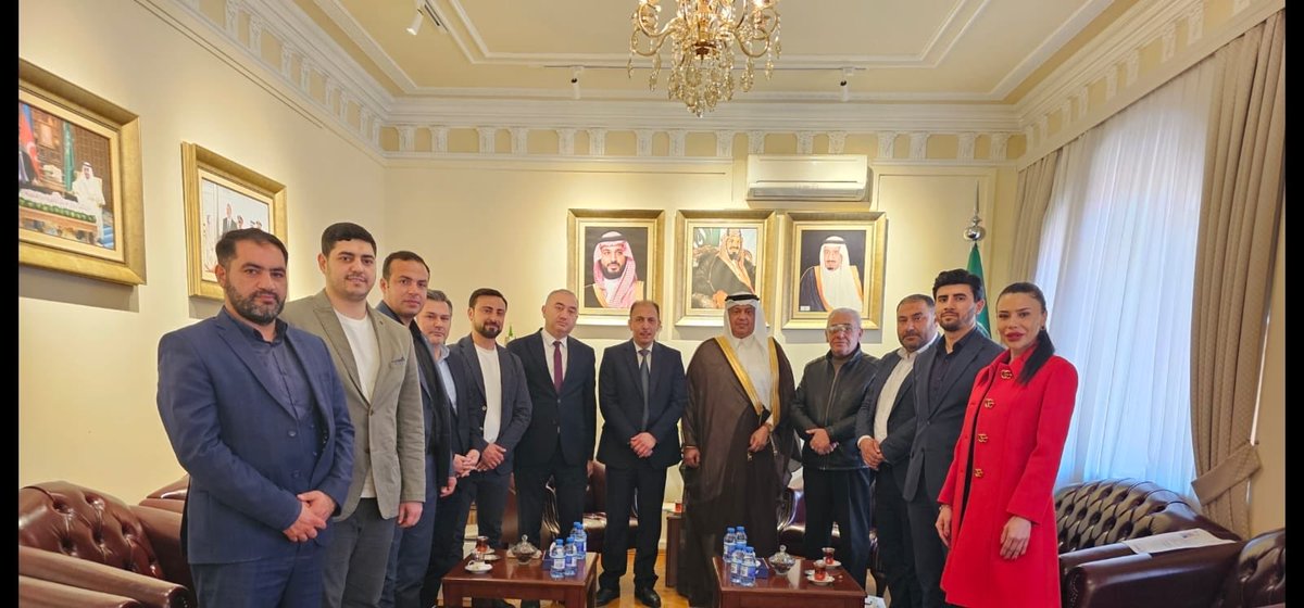 KSAembassyAZ's tweet photo. استقبل سعادة السفير / عصام بن صالح الجطيلي ضيوف خادم الحرمين الشريفين المرشحين لحج هذا العام ١٤٤٧هـ. https://t.co/535MxLrEle