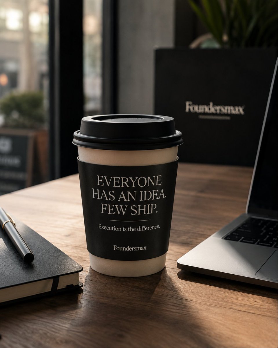 foundersmax's tweet photo. Everyone has an idea.

Few people build long enough to make it real.

Foundersmax is for operators who understand that execution is the real difference between a thought and a company.

Ship the thing.

#Foundersmax #StartupStudio #Execution #Founders https://t.co/TpQEYFKCUU