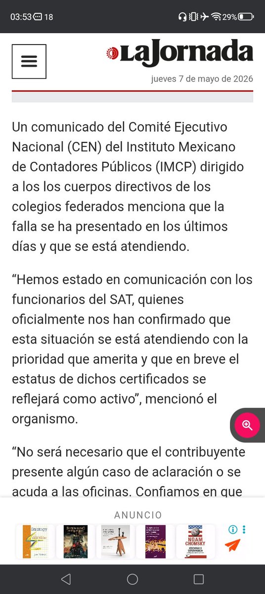 friendwilder's tweet photo. Seguramente @Claudiashein ya etiquetó de intocable a Antonio Martínez Dagnino, pues @LaJornada no ha sacado ningún artículo desde octubre 2024 cuando recién fue ratificado.
#certificadoefirmadagnino
@latinus_us https://t.co/c7thvgnT6E