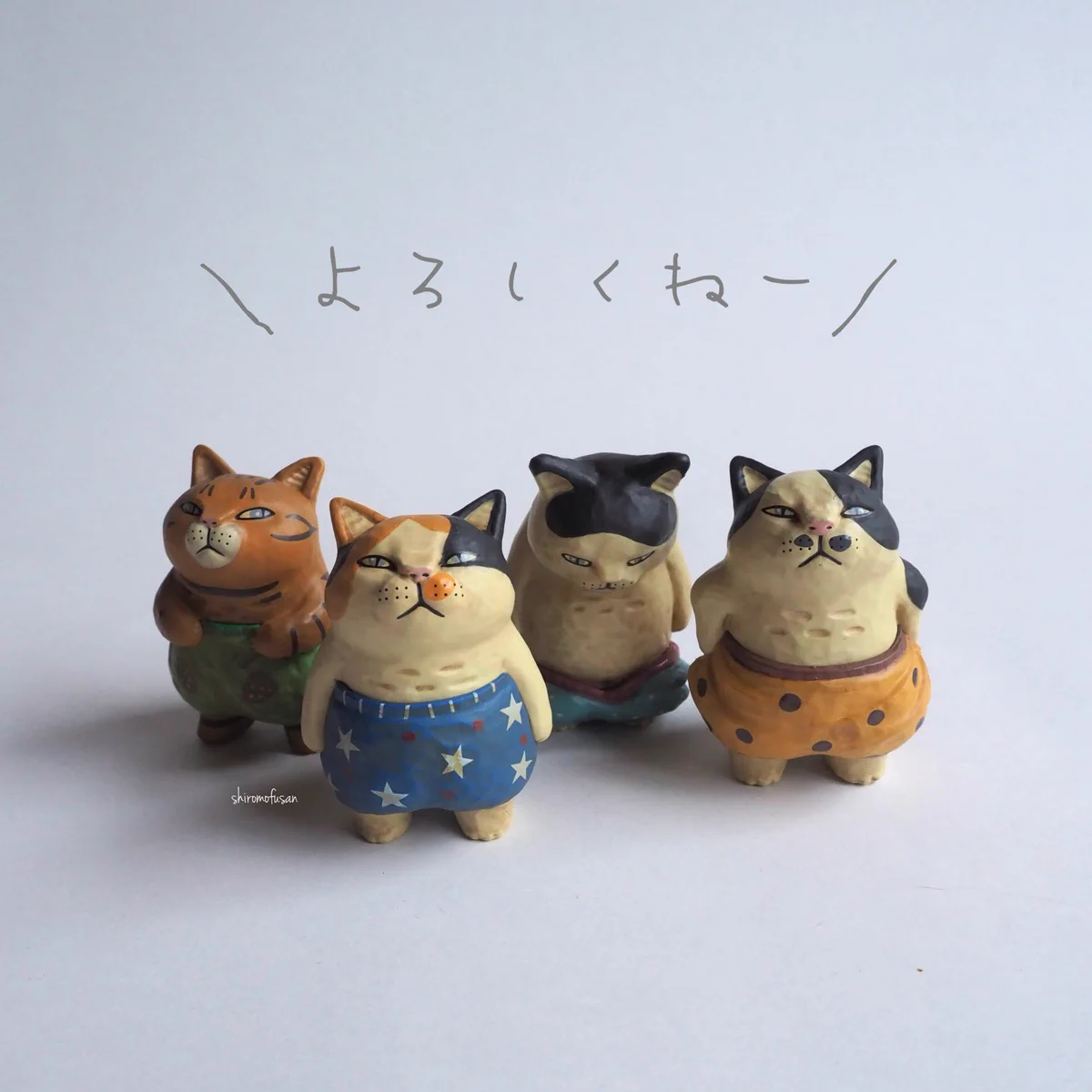 木彫りのデブ猫ボスの置物 白もふ on X: 