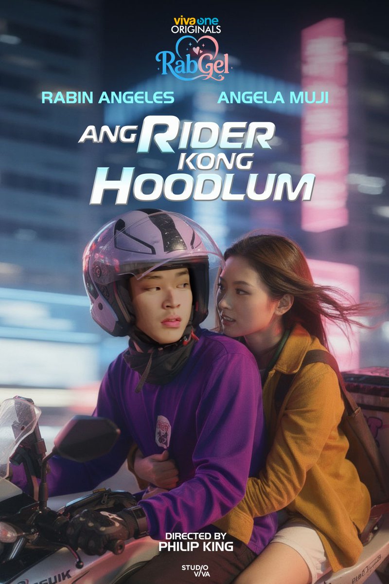 StudioVivaPH's tweet photo. KAPIT NANG MAHIGPIT, ITO NA ANG 𝙊𝙉-𝙏𝙃𝙀-𝙂𝙊 NA PAG-IBIG! 💖 

Viva One and Studio Viva proudly present one of this generation's fastest rising love teams—#RABGEL.  

𝐀𝐧𝐠 𝐑𝐢𝐝𝐞𝐫 𝐊𝐨𝐧𝐠 𝐇𝐨𝐨𝐝𝐥𝐮𝐦 Starring Rabin Angeles &amp; Angela Muji Directed by Philip King. https://t.co/x5pbJdAdc2