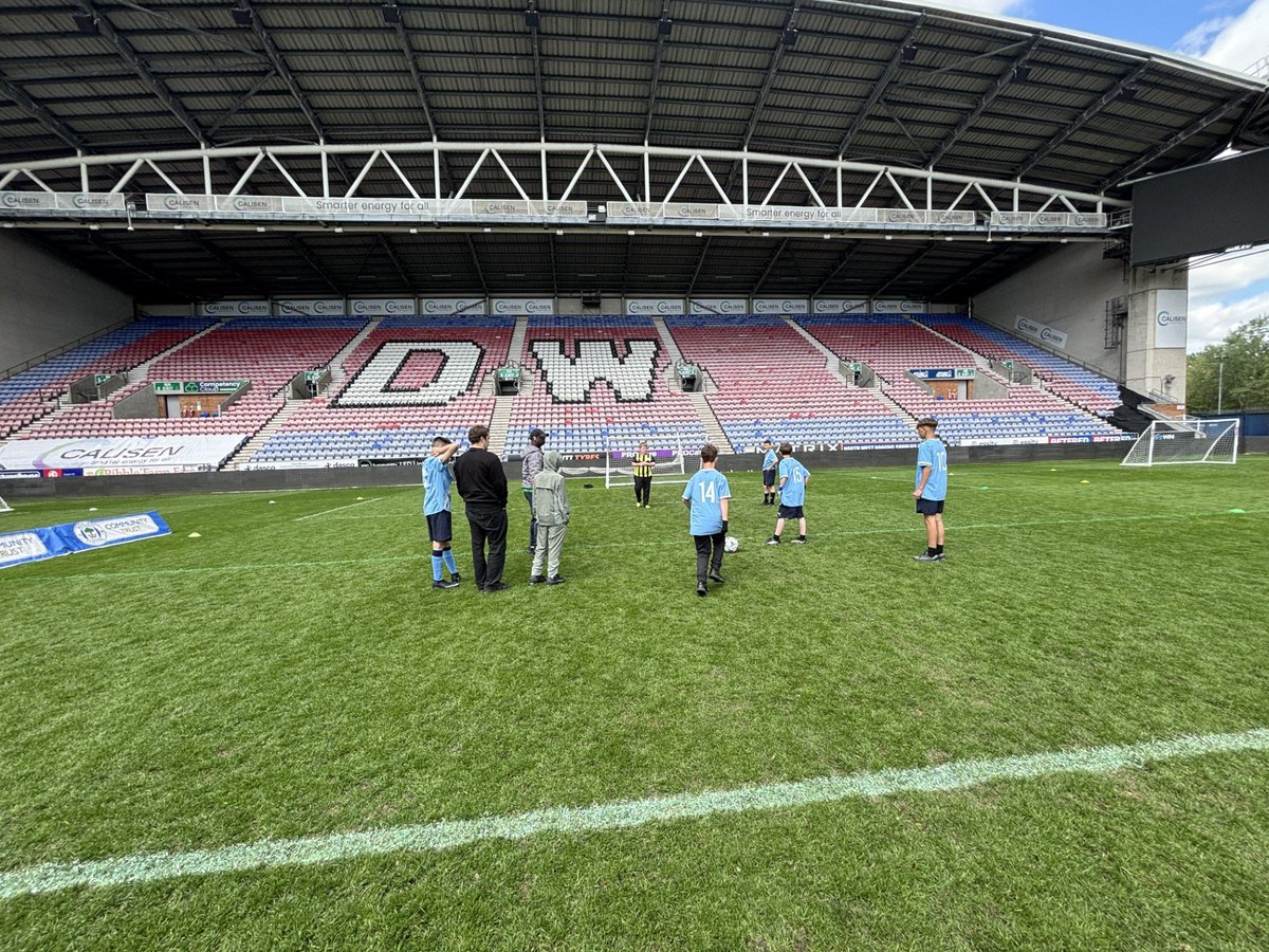 Southern_Cro1's tweet photo. What an experience for some of our Year 7 and 8 pupils with a day at Wigan Athletic Stadium for a Tournament #football #community https://t.co/ypRq5zZyfG