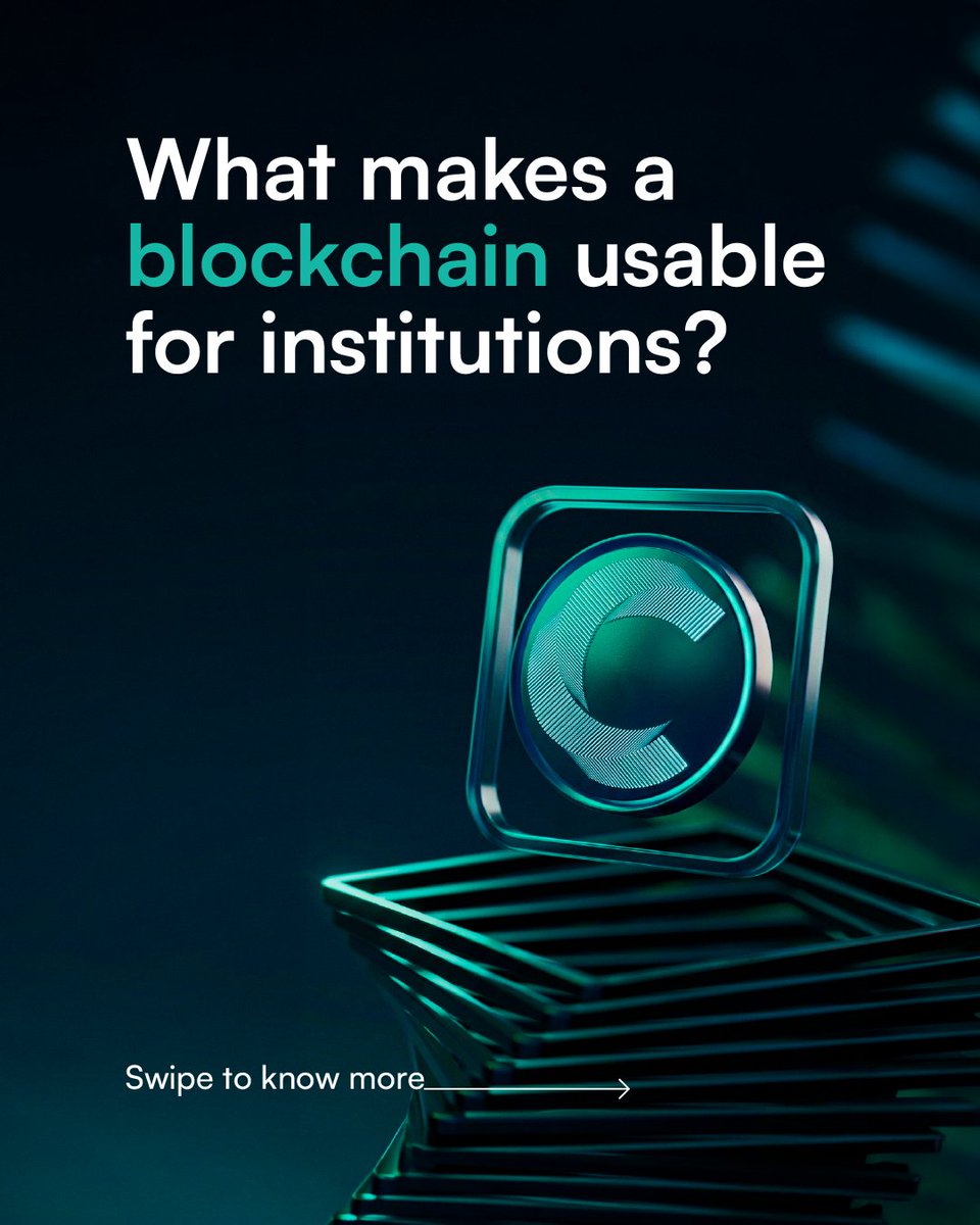 AMINABankGlobal's tweet photo. What makes a blockchain usable for institutions?
As tokenisation moves into real-world finance, the bar is shifting, from ‘can it scale?’ to ‘can it operate safely within market structure?’
Scroll through the essentials shaping institutional adoption 👇
#AMINAFirst #Canton #InstitutionalFinance #DigitalAssets