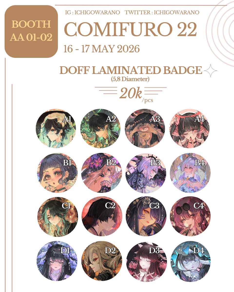 ichigowarano's tweet photo. Badges 🫶🏻 https://t.co/OEGH8tQKAK