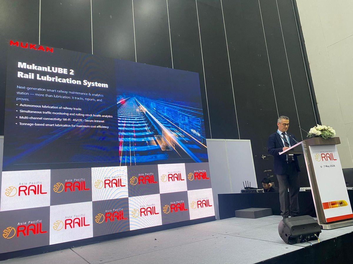 mukanrail's tweet photo. Mukan Rail Genel Müdürü Sayın Gökhan Şahin Mukan Rail Asia Pacific Rail 2026'da “End-to-End Rail Solutions: Integrating Infrastructure, Rolling Stock, and Digital Systems” konu başlığı ile konuşmacı olarak yer aldı. https://t.co/VLjalUC4sv