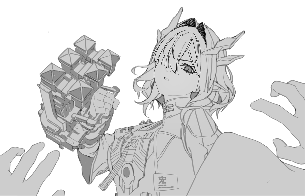 Nero_vously's tweet photo. Mi Fu sketch!
#ArknightsEndfield #Endfield #エンドフィールド https://t.co/qoU1F0RFVY