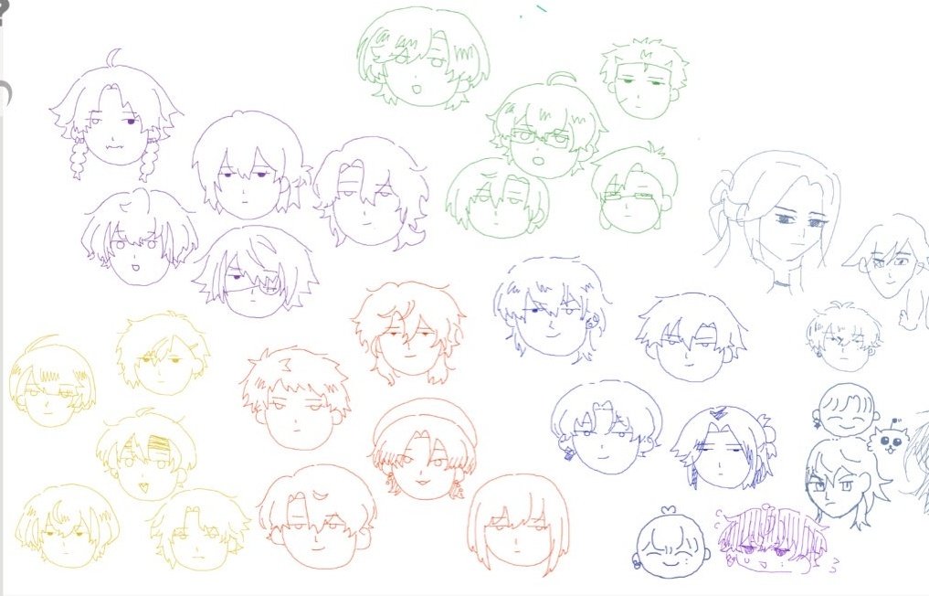 moyori_chikai's tweet photo. 全員叢雲の絵柄で描いた区長とかあるよ絵チャ https://t.co/Blx7AOrxuu