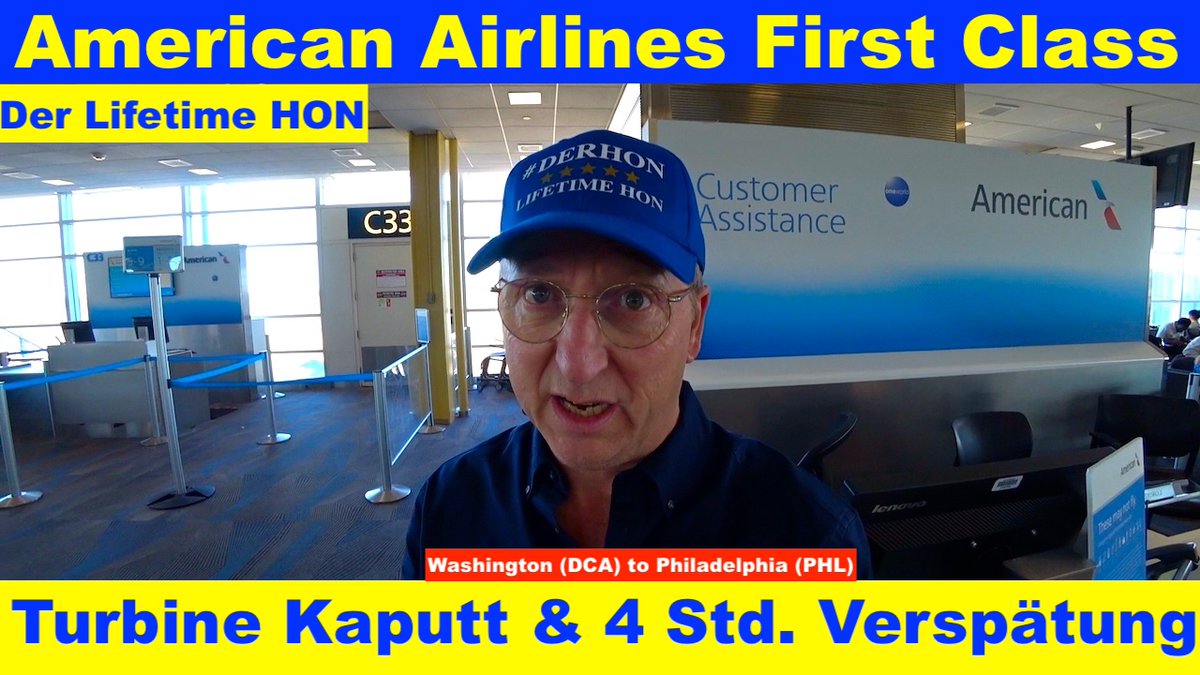 der_hon's tweet photo. 🧢 American Airlines First Class (Vollständiger Flugbericht): Turbinenausfall und vierstündige Verspätung. Und als ob das nicht schon genug wäre, das unfreundlichste Personal der gesamten Luftfahrtbranche! 🧢 #americanairlines #aa #americanair https://t.co/pP5yH2x5hJ https://t.co/kL9Enj4OmX