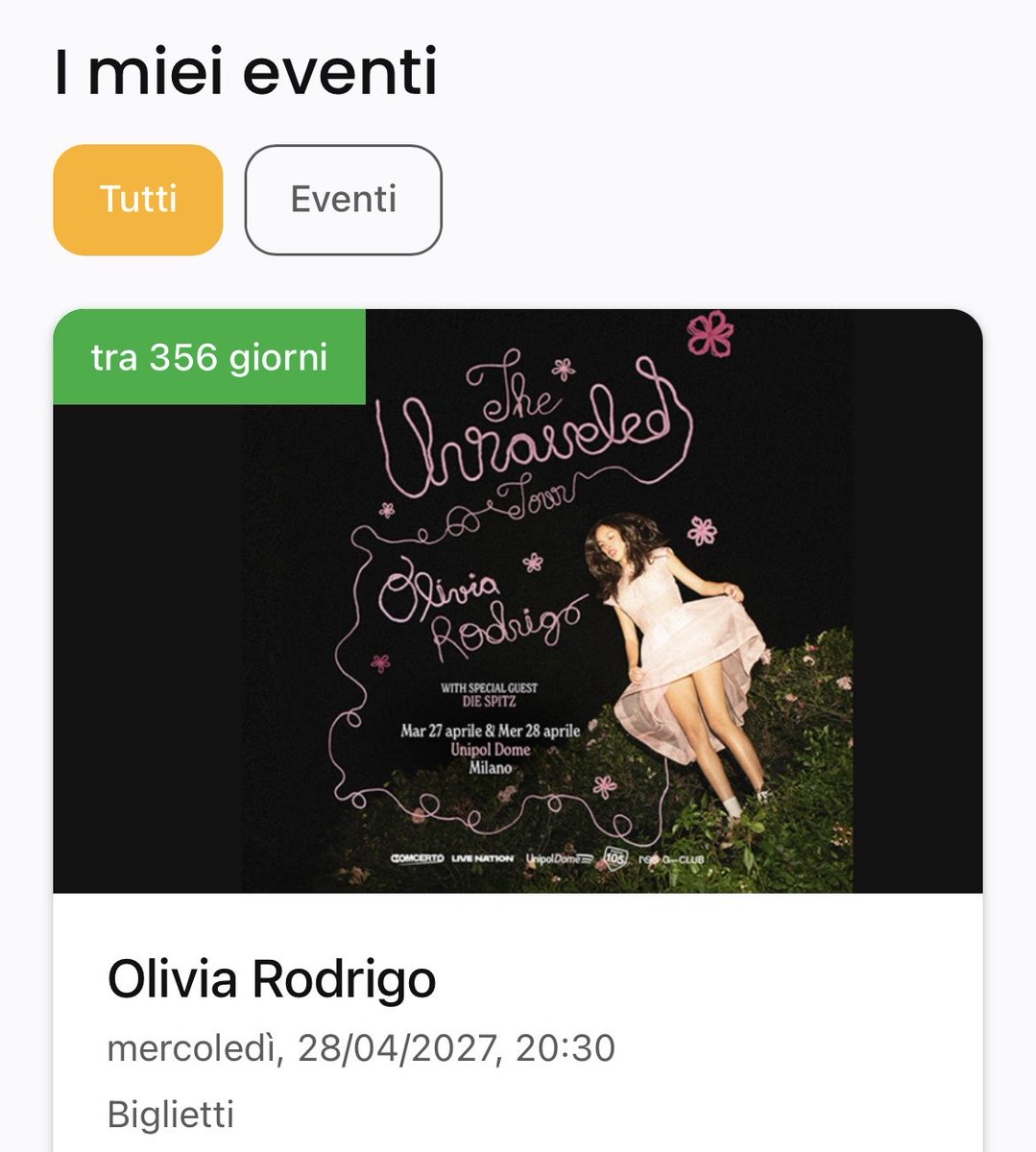 E INVECE CE L’HO FATTA VEDRÓ FINALMENTE OLIVIAAA
