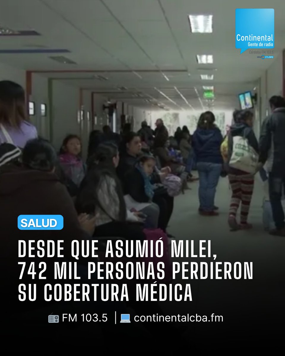 ContinentalCba's tweet photo. 🏥 #Salud | Prepagas: aumentos del 417% y 742 mil personas perdieron cobertura médica y hoy dependen exclusivamente de la salud pública.
🧵 Abrimos hilo con datos y definiciones de Jerónimo Rueda, Investigador del Instituto Argentina Grande en #AlassiaEsNoticia 👇 https://t.co/DCKjTogIsA