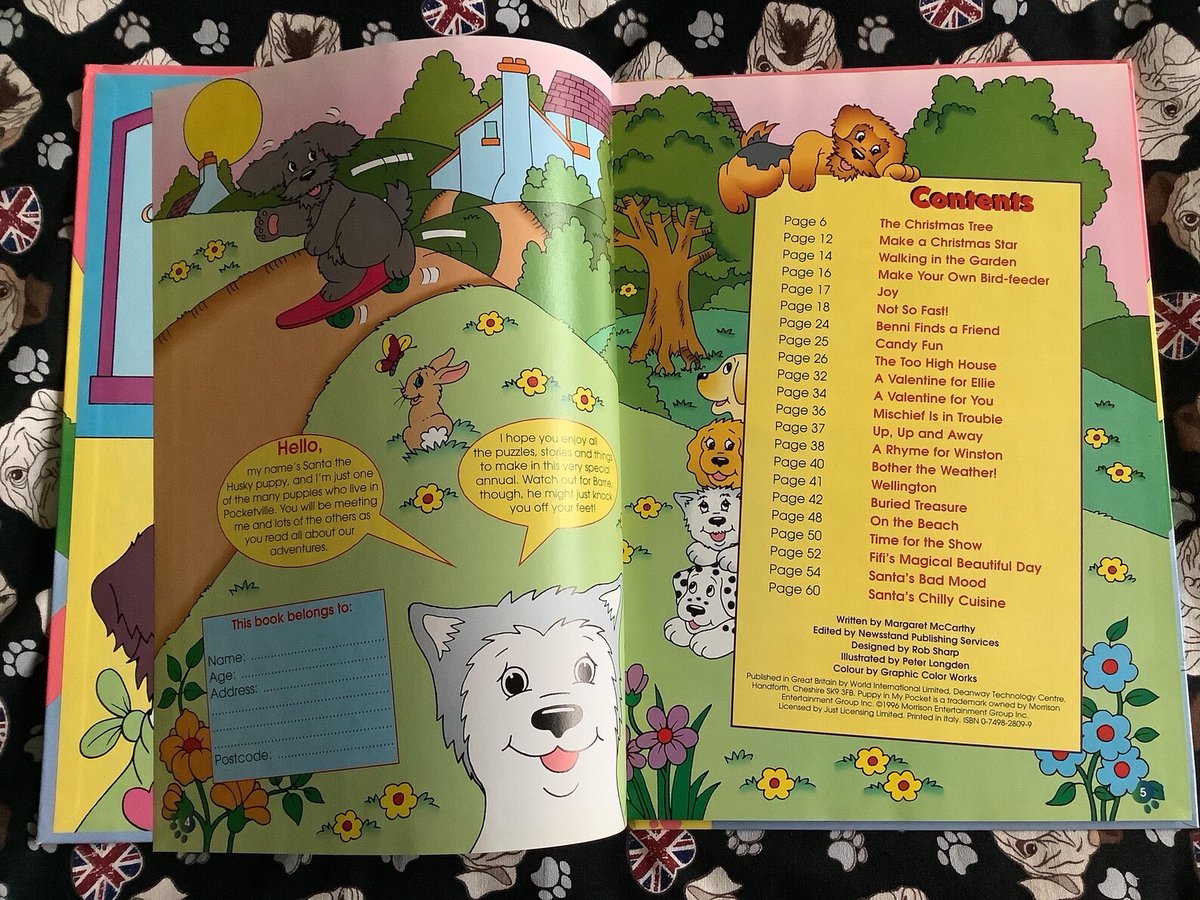 WatsonsVintage's tweet photo. A Cute Nostalgic #giftidea 1997 Vintage 'Puppy In My Pocket' Annual in Hardback - 1990s Kids TV Nostalgia - Dog Lover Book Gift - Fun Nostalgic Gift - Stories, Puzzles https://t.co/R8nbGc22HI via @Etsy #VintageBooks #ChildrensBooks #PuppyInMyPocket #1997Gift #90snostalgia https://t.co/oA1W3yGnzZ