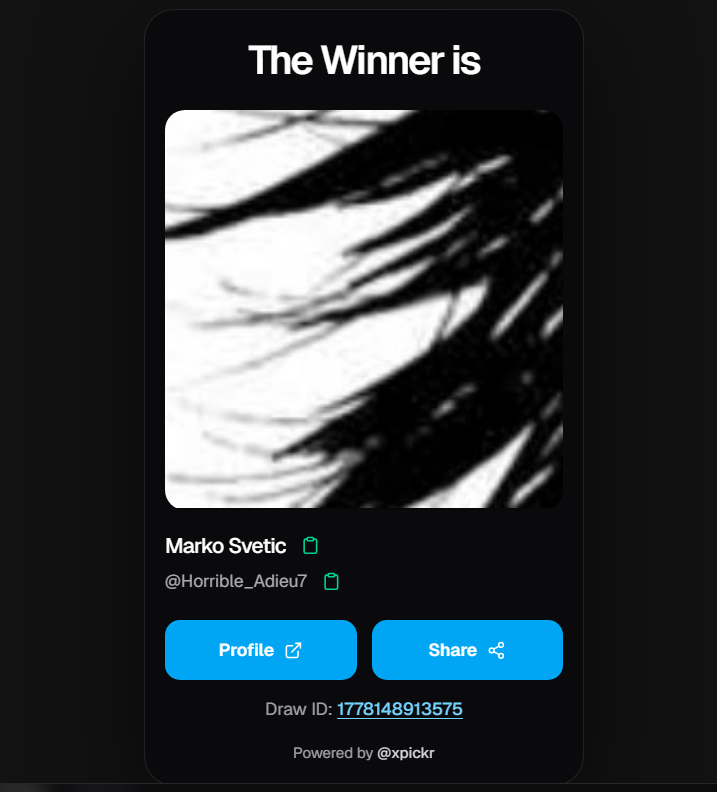 Strampuss's tweet photo. @Yadila_ The winner for this giveaway is @Horrible_Adieu7 
Congratulations🎉🎉please check DMs and provide me with your tradelink within 24 hours to receive the prize!  

Draw ID: 1778148913575 https://t.co/2YhsMr0aVH