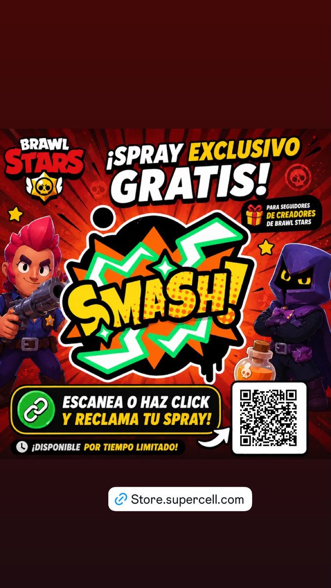 andreiiitabs's tweet photo. SPRAY GRATIS👀‼️ QR y ENLACE
#BrawlStars #StarrNova #GiftedBySupercell

-  https://t.co/gvbErvtDWQ https://t.co/btmhWofWYX
