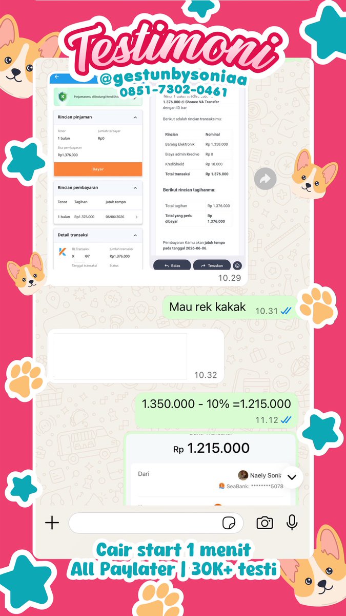 makasih banyak sayangku cintaku sudah selalu trust sama aku sejak 2022. akun emang kena susi terus tp kalian save aja kontak aku ya guys supaya gak bingung.
no aku gapernah ganti sejak 2022 jadi klo akun nya gak muncul bsa ke wa atau igoyyy dan fesbuk peermisahhh😍🫰
