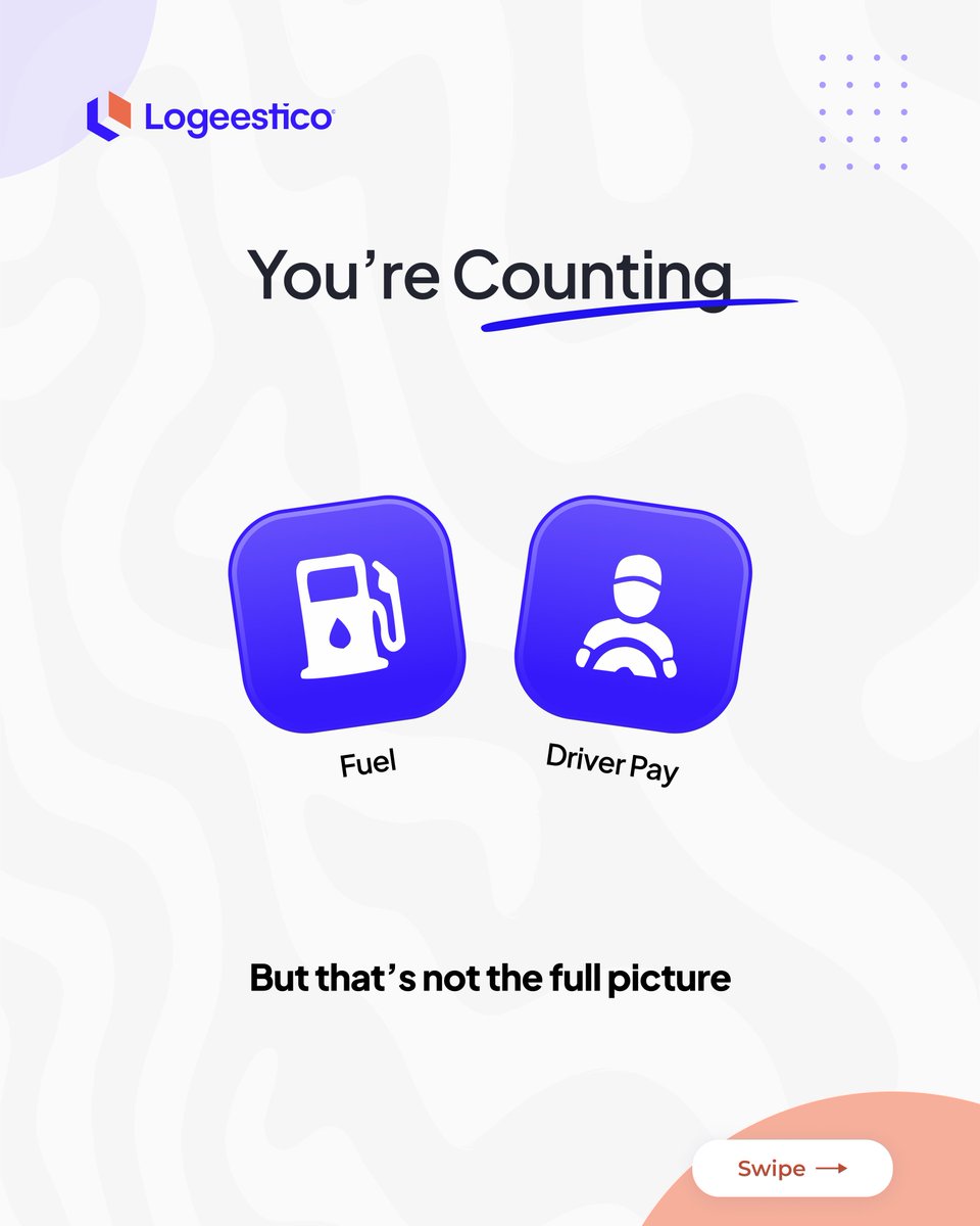 logeestico's tweet photo. You think a delivery costs ₦2,500. It actually costs ₦4,000.

The difference is where most businesses lose money.

How do you currently arrive at your delivery cost? https://t.co/0S81zUcFZp