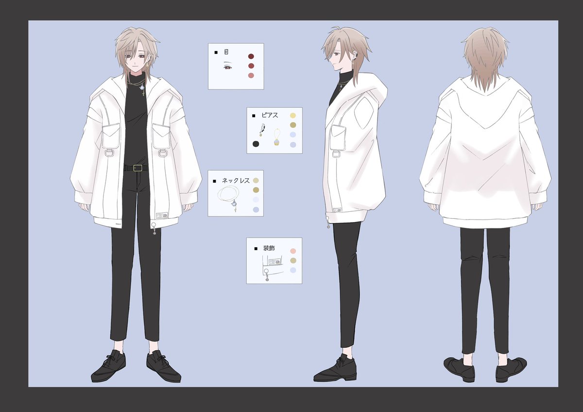 L0teave's tweet photo. 皆様こんばんは〜！

以前から少しずつ進めてた立ち絵の制作が完了しました！
イメージを上手くイラストに落とし込んでくださったのは@ rinhprn 様！

紅茶が大好きなのでミルクティーをイメージして貰ったよ〜！
配信スタートはまだもう少し先になるけれど、先に立ち絵公開させてもらうね！ https://t.co/utQtVA29AT