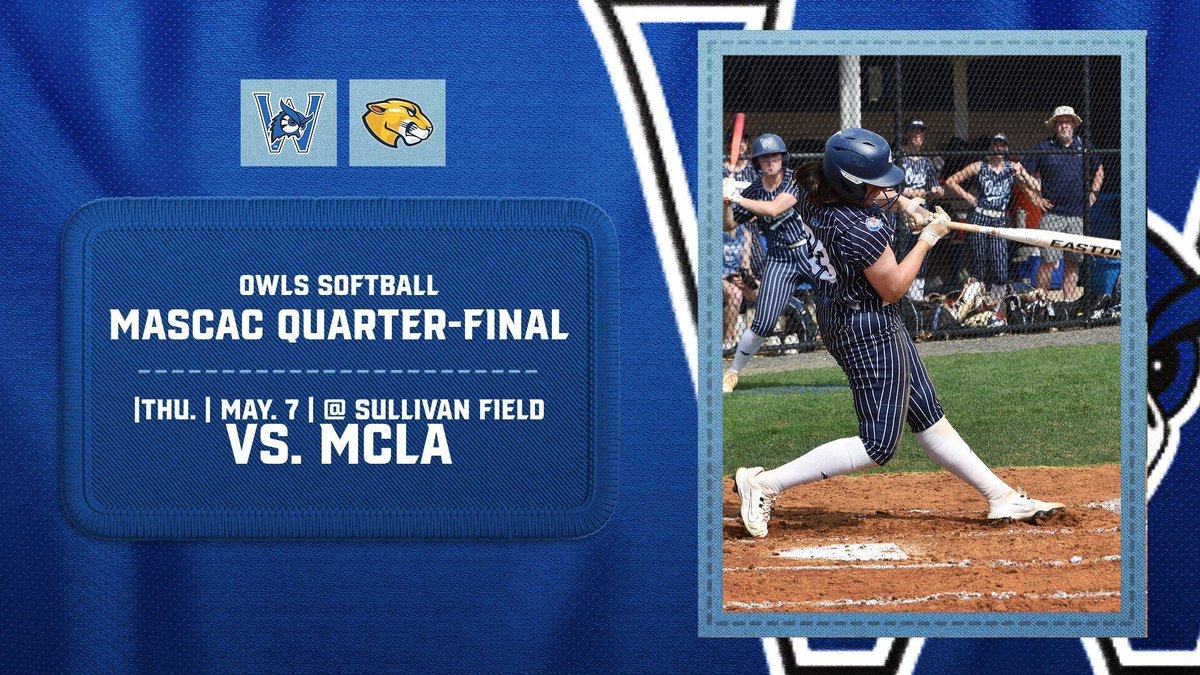 WestfieldOwls's tweet photo. Owls gearing up to host the MASCAC Tournament as the Quarter-finals are set to get underway! Owls will take on the Trailblazers of MCLA. First-pitch is scheduled for 3:30 P.M. on Sullivan Field. Come support or visit https://t.co/tP4Up5h7Ha for video and live stats #LetsGoOwls https://t.co/AF3pWlAKtp