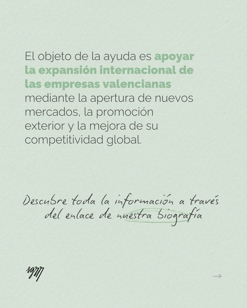 SEGARRAABOGADOS's tweet photo. #Circular / SGRR

📢 La Conselleria de Industria, Turismo, Innovación y Comercio ha publicado la convocatoria de ayudas 2026 para impulsar la internacionalización de las empresas exportadoras de la Comunidad Valenciana: 

https://t.co/MytlhCNLsH https://t.co/sMTfHDQFAK