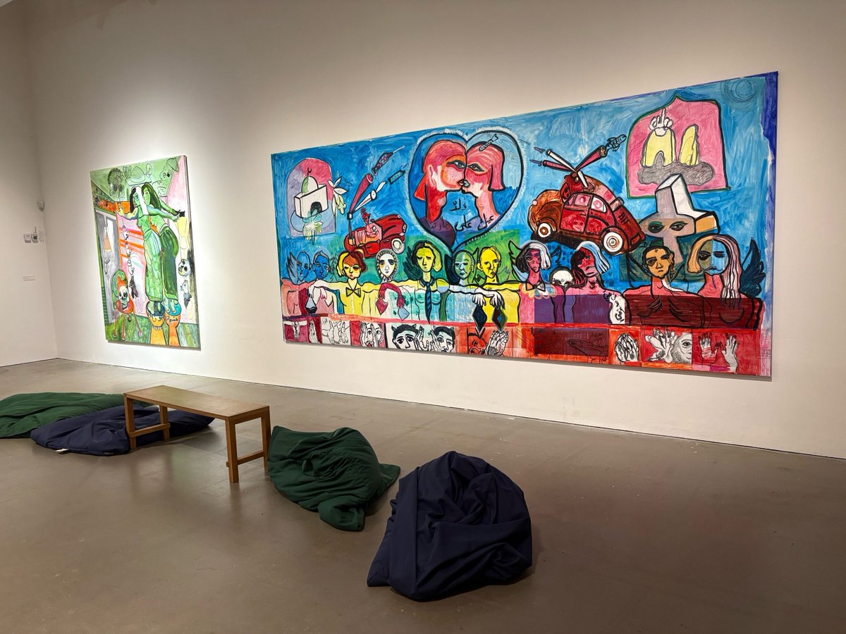 NLinUK's tweet photo. Mounira Al Solh has yet another big exhibition in the UK. 'A Land As Big As Her Skin' is on at Arnolfini in Bristol until 24 May. Supported by @mondriaanfonds.

Since 2022, this Zutphen-based artist, from Lebanon, has had exhibitions in Gateshead, Cardiff and Liverpool, too. https://t.co/ZXtn187EHU
