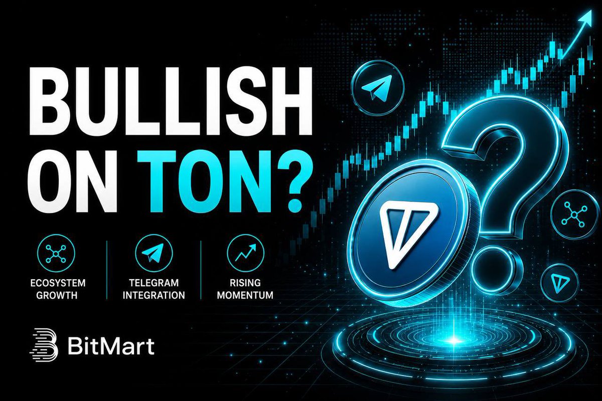 BitMart_SA's tweet photo. $TON is gaining serious momentum 📊

Toncoin’s market cap surged from roughly $3.6B to $7.3B in just 4 days, nearly doubling in size 👀

The rally appears to be fueled by:
➡️ Deeper ecosystem integration
➡️ Telegram taking a stronger operational role
➡️ Growing focus on infrastructure, validators & developer adoption

What’s your take on $TON right now? Drop your charts, analysis, or gut feeling below 👇

#TON #Crypto #BitMart