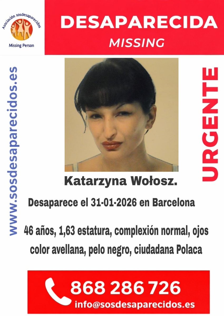 🆘 DESAPARECIDA
#Desaparecido #Missing #España #sosdesaparecidos #Barcelona
Fuente: sosdesaparecidos
Síguenos <a href="/sosdesaparecido/">ALERTA DESAPARECIDOS</a>