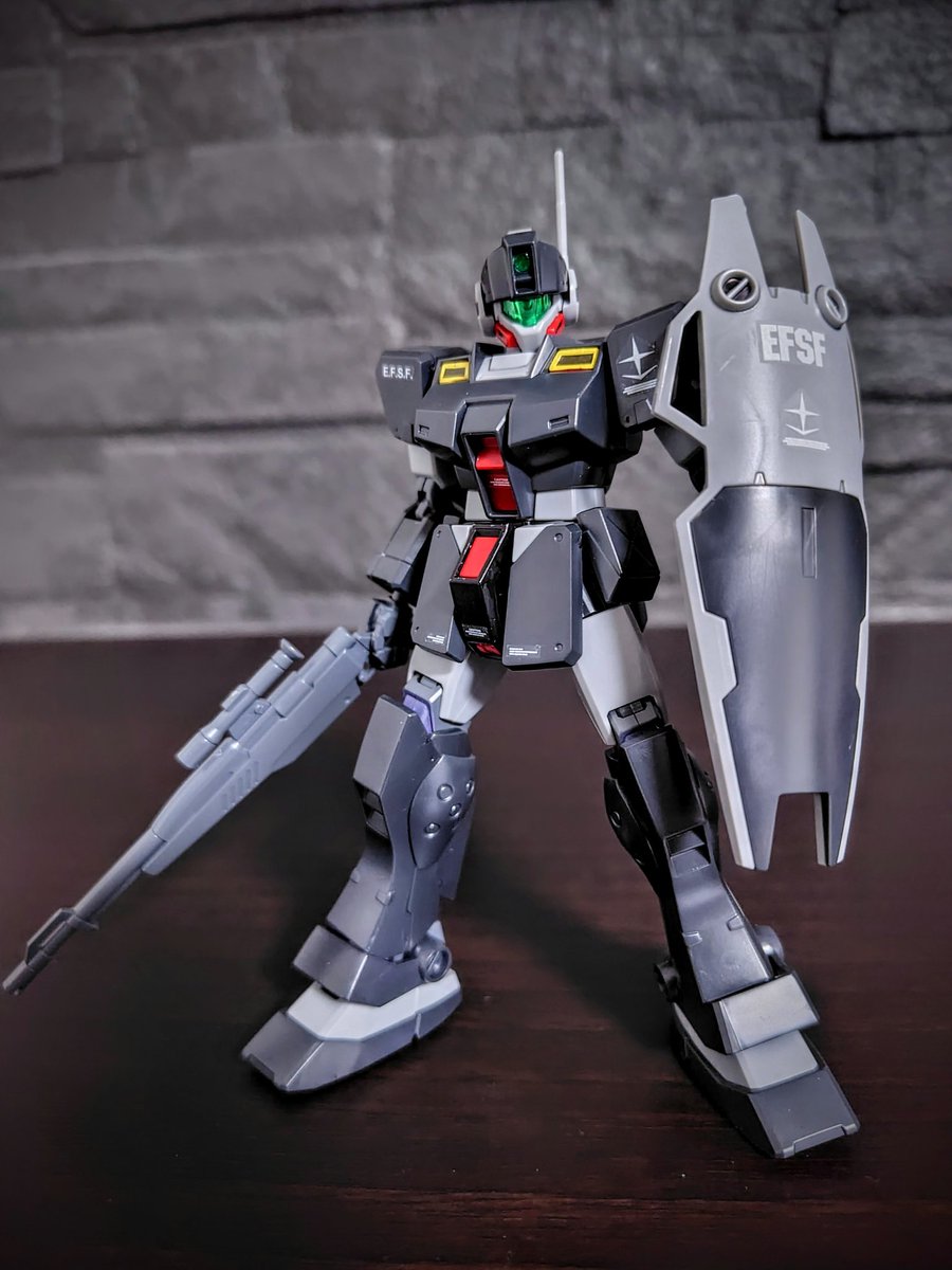 HG ジムスナイパーⅡ リド・ウォルフ機 完成。やっぱライフルは塗った