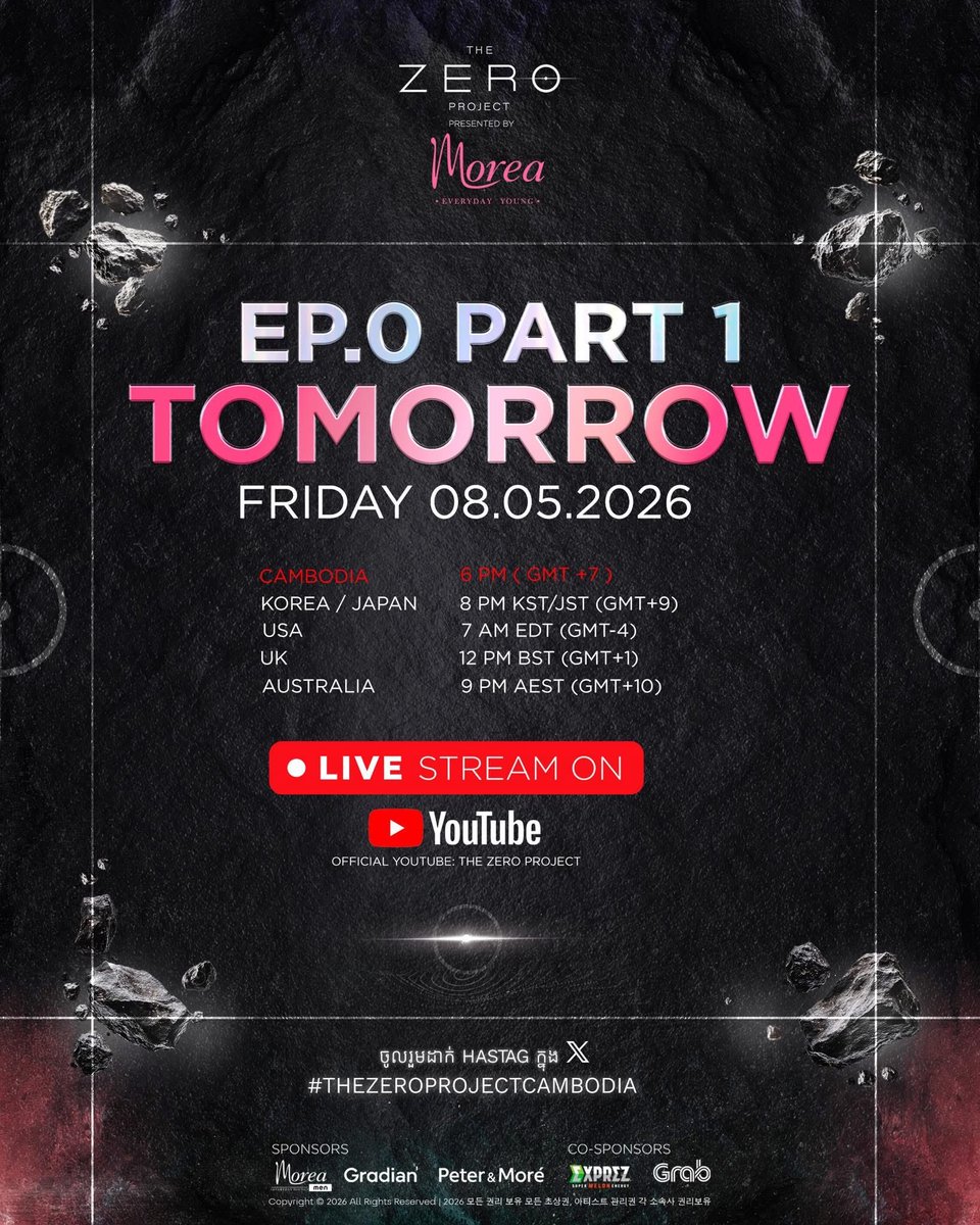 THE_ZEROPROJECT's tweet photo. ចូលរួមដាក់ HASTAGE ក្នុង X #THEZEROPROJECTCAMBODIA

[THE ZERO PROJECT, EP0 PART1] Will Be Released Tomorrow For Dark Room Audition And We Will See Our Potential Candidates With Our Director And Coaches Of The Zero Project.

#TheZeroProject #Campop https://t.co/n80hZBAAUk