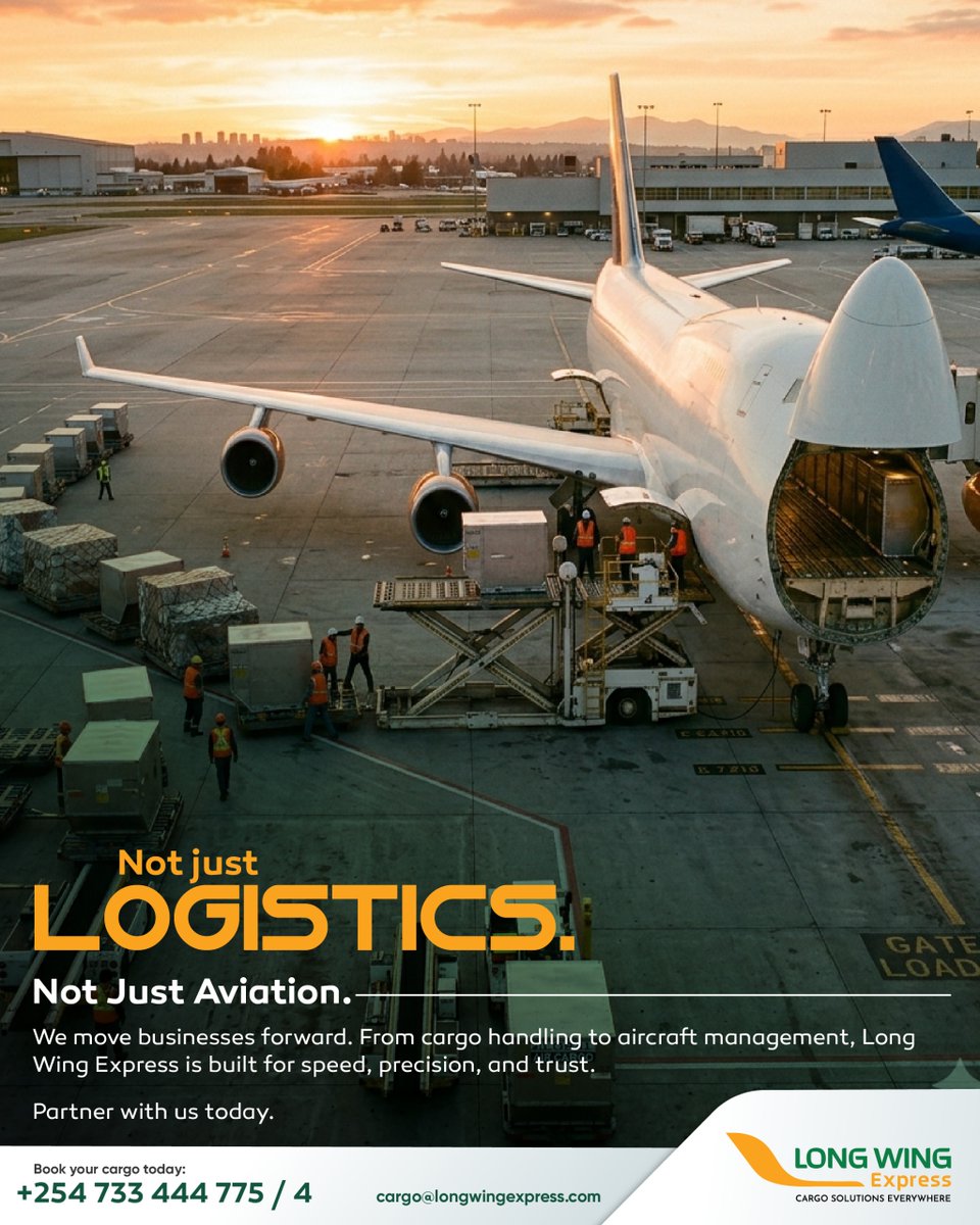 LongWing254's tweet photo. Behind every on-time delivery is a quiet choreography of precision, pressure, and people who don’t miss.
Long Wing Express supports operations and powers momentum.
#logistics #cargo #supplychain #aviation #freightforwarding #operations #globallogistics #businessgrowth #eastafrica https://t.co/c64SkqMlzG
