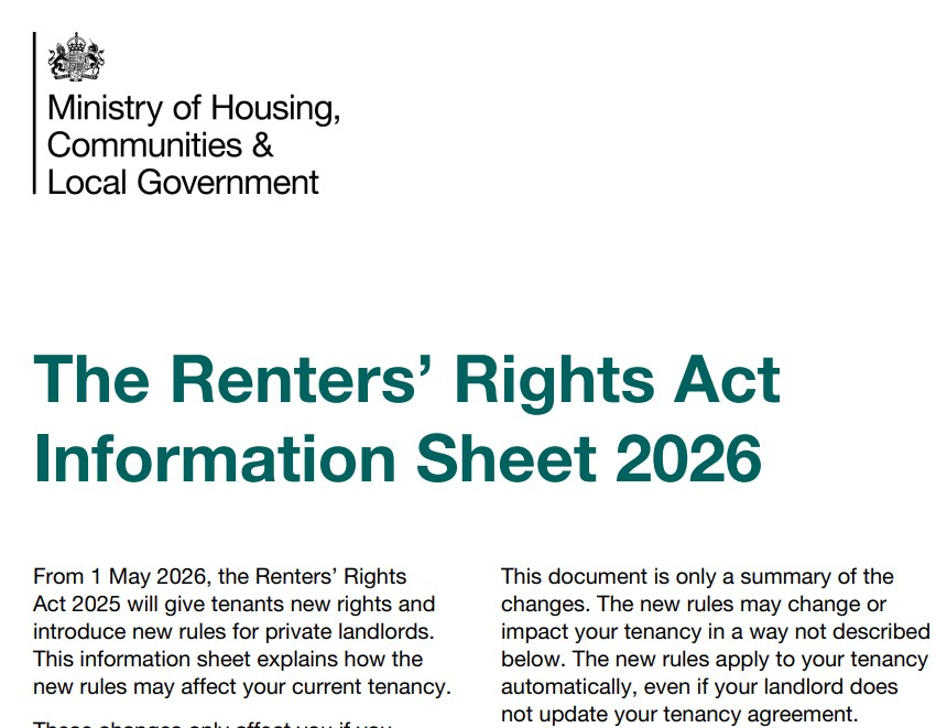 RHRWClutton's tweet photo. ⚠️Attention Landlords⚠️ The Renters' Rights Act Information Sheet should be issued to your tenants by 31st May 2026. https://t.co/2JJIZKAmMG
#rentersrightsact2025 #rentersrightsactinformationsheet #tenants #landlords
Photo credit - https://t.co/5B76kLSios website. https://t.co/lEtKJaECIv