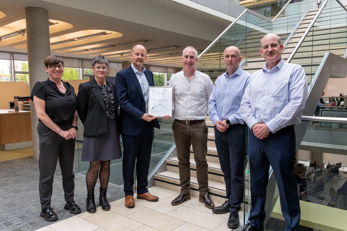 GRAHAMGroupUK's tweet photo. 🏆 GRAHAM achieves BS 99001

We’re proud to be certified to BS 99001 – the quality standard for the built environment.

Following a rigorous BSI audit involving 100 colleagues, this recognises our commitment to quality, leadership and continual improvement across every stage of delivery.

A big thank you to our teams and BSI for their support 👏

📸 GRAHAM & BSI representatives

#BS99001 #Quality #BuiltEnvironment #Sustainability #TeamGRAHAM