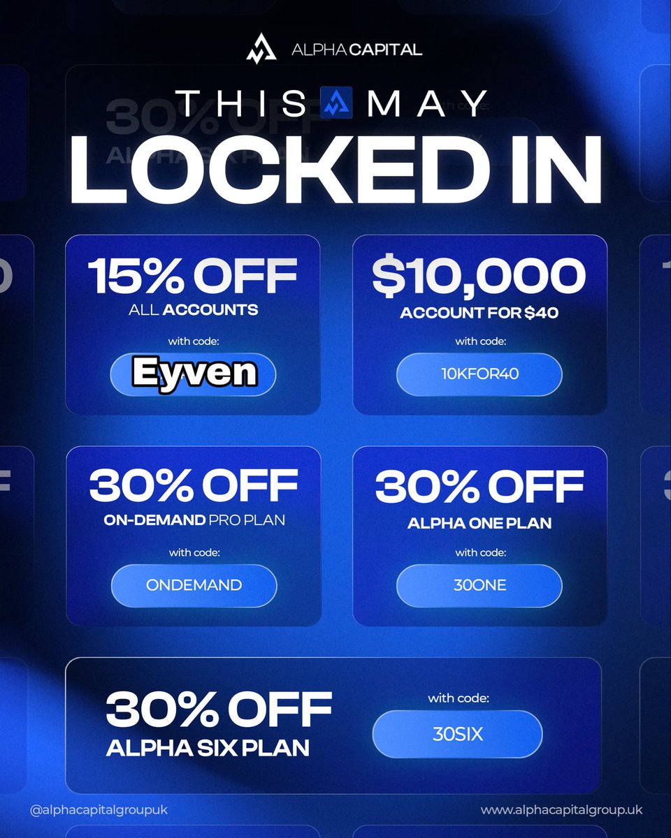 ETradez_'s tweet photo. Ready to level up your trading game? 

The May deals are officially LOCKED IN. 

Whether you're just starting out or looking to scale your portfolio, we’ve got the perfect plan to get you funded.

Don't let these specials slip away. 
Start trading with more capital today! 🚀

✨Start here: https://t.co/wh2mTEUfUL