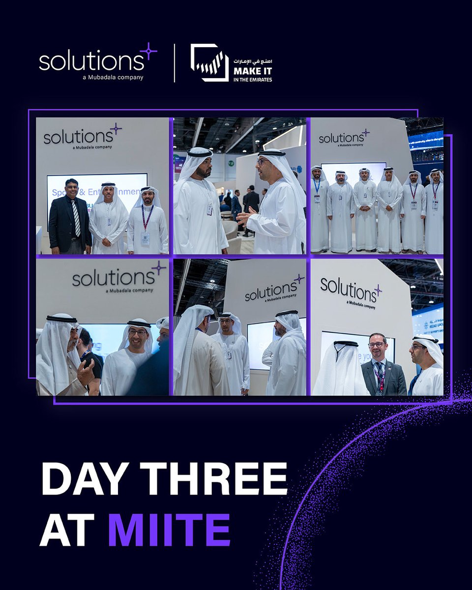 solutionsplusae's tweet photo. أبرز محطات اليوم الثالث من منتدى "اصنع في الإمارات"

انضموا إلينا في اليوم الختامي ضمن جناح مبادلة، القاعة 5، مركز أدنيك. https://t.co/wSFOh515Ln