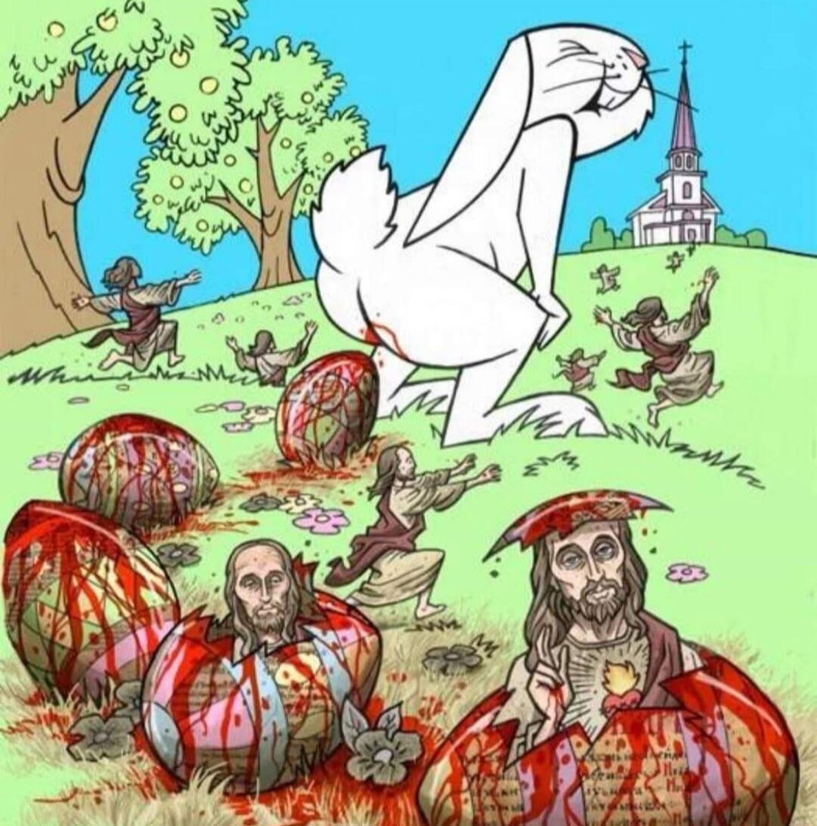 Funkle_Trumpet's tweet photo. @fesshole I thought they were laid by a bunny? https://t.co/BTs2LDiUvo