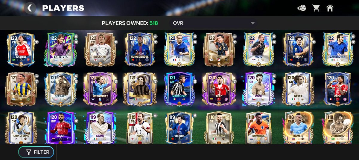 sadpotatolover's tweet photo. I play 433 Holding, what recommendations do you have for an upgrade, I really want to either sign ST (I'm looking at 119 Dembele ) to continue 443 holding or sign a CAM to play 41212 narrow, I have 23000 signing shards #FCMobile  #eafcmobile   #EAFCMobile #EAFC26 https://t.co/Dn7kBTAdNd