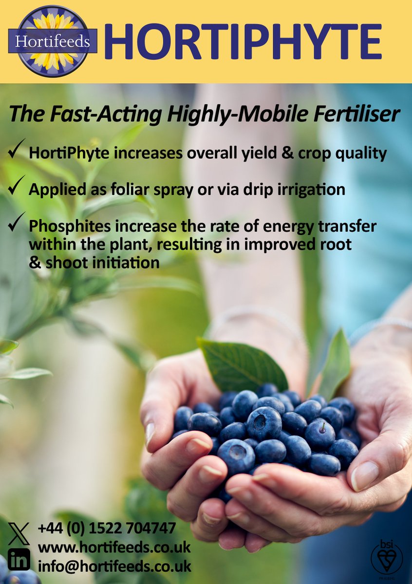 Hortifeeds's tweet photo. HortiPhyte
Boost #root and shoot #growth 🌱
▶️Powered by #potassium phosphite for enhanced #phosphorus uptake, promoting stronger #plant health and disease resistance
▶️Perfect to combat phosphorus deficiencies
#PlantHealth #RootDevelopment #Hortifeeds #Horticulture #agronomy