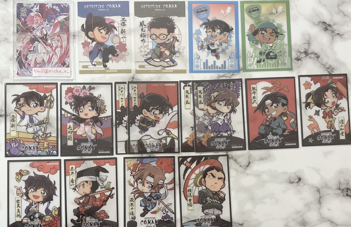 richa_o_'s tweet photo. 【交換】名探偵コナン　大阪城本陣　特典　クリアフィルム

譲→画像のもの

求→戦国かるた　松田　萩原研二

郵送交換
お気軽にお声掛けください🌸 https://t.co/tAl8HlME0I
