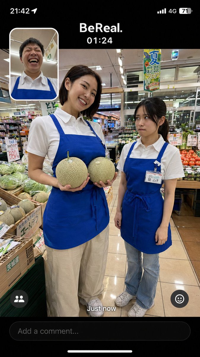 Buusk3's tweet photo. BeRealで流出したメロンを使った先輩から後輩への陰湿ないじめがキツすぎる https://t.co/RmxW4Tx9RE