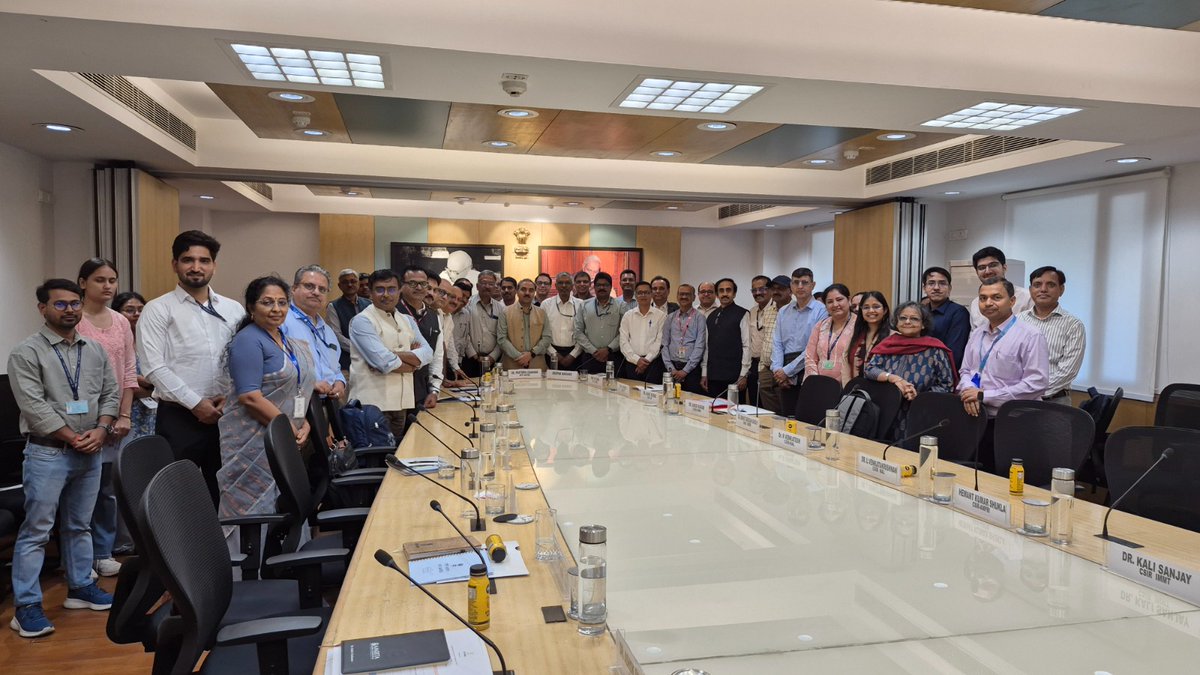 NITIAayog's tweet photo. NITI Aayog convened a National Level Consultative Meeting on “Development of Institutional Research Translation Score” in collaboration with Foundation for Advancing Science and Technology (FAST) India on 6 May 2026 at NITI Bhawan, New Delhi.

The meeting brought together Directors, Senior Scientists and Heads of Business Development Groups from leading R&D institutions under CSIR, DBT, DST, DoS and DAE to deliberate on a robust framework for assessing institutional research translation readiness.

Prof. Vivek Kumar Singh, Senior Adviser (S&T), NITI Aayog, highlighted the importance of a structured framework to assess institutional research translation readiness and outcomes. Mr. Sheel Kapoor, CEO, FAST India, presented the proposed framework built around four pillars: Translation Outputs, Translation Pathways, Industry Collaborations, and Leadership & Culture.

Dr. V. K. Saraswat emphasised the need for clearly defined qualitative indicators to strengthen the assessment framework. The discussions also highlighted the importance of stronger industry–academia–government collaboration to advance innovation, research translation and technology commercialisation.

#PMOIndia #NITIAayog #ScienceAndTechnology #TechnologyDevelopment #IndustryAcademia #ResearchInnovation