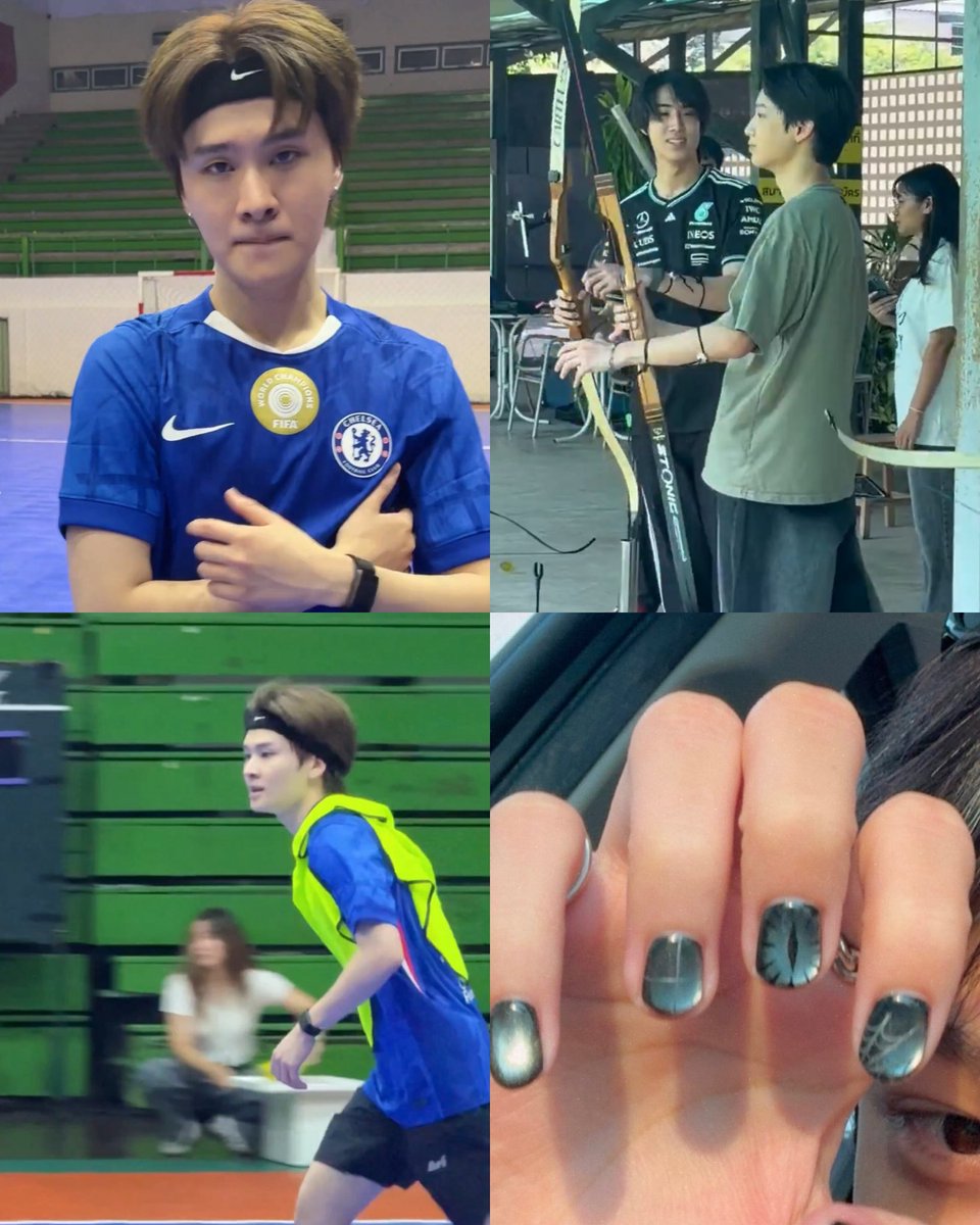 โอลิมป้อปเจอเลย ผมเตะบอลตัดผมไถข้าง เธอยิงธนูทำเล็บสวย ๆ โอ้ยยยยยนนน เริ่ดระเบิด ถึงจะอยู่คนละสี แต่นี่แหละคือสิ่งที่ฟิน ><