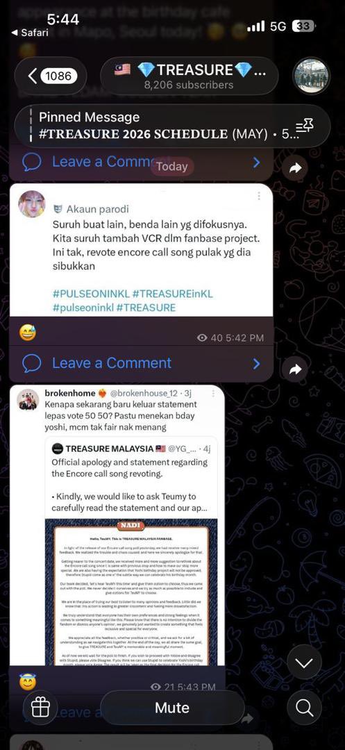 iejaYusof finally meet Treasure in real life! tweet media