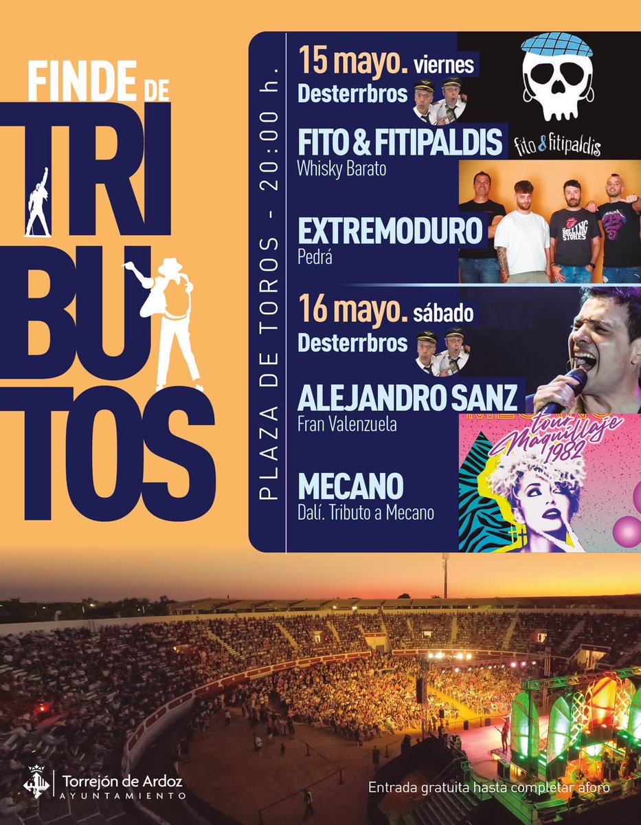 pedratributo's tweet photo. 🔥¡¡Viernes 15 de Mayo - Plaza de Toros - #TORREJÓNDEARDOZ!!🔥 https://t.co/kG58XHlxwC