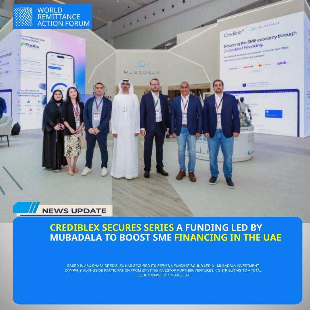 CredibleX has officially announced its Series A funding round, led by Mubadala Investment Company, one of Abu Dhabi’s leading sovereign wealth funds, with continued backing from existing investor Further Ventures. 

#CredibleX #SeriesA #Mubadala #FurtherVentures #SMEFinance