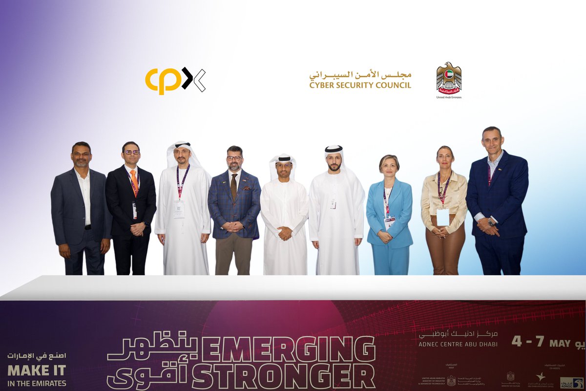 cpxholding's tweet photo. Launched at #MIITE: the UAE Cyber Factory 🇦🇪
A sovereign, AI‑enabled initiative by the UAE Cyber Security Council and #CPX to build next‑gen cyber solutions locally. https://t.co/Z8d0Y0SMoh
#CyberInnovation #UAE #CyberResilience https://t.co/s8e5wyMz6V