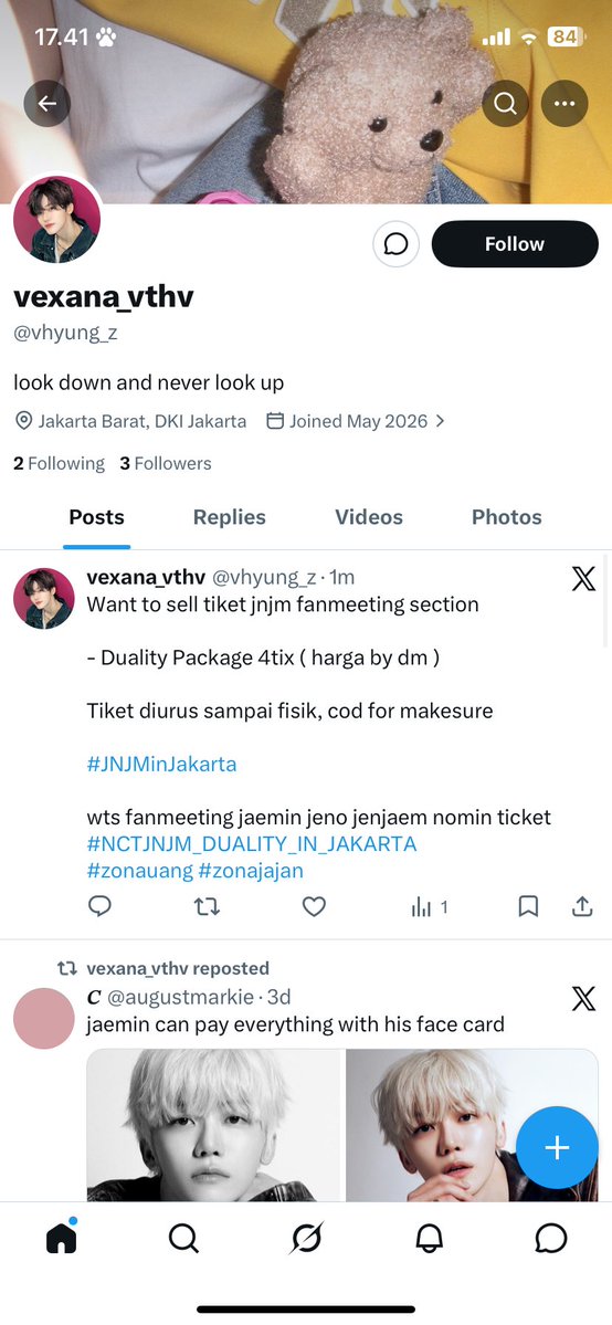 <a href="/vhyung_z/">vexana_vthv</a> JIAAAKHHH LANGSUNG DI APUS MAU NIPU BERAPA BANYAK ORANG LAGI LU ANJINK

awas gezz ni skemer ganti usn lagi,dan tadi dia sempet wts lagi tu gatau malu emang,dan dia LAKIK yee,dia udah viral dari jaman exo katanya