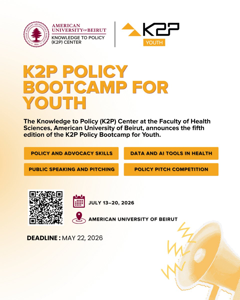 Knowledge to Policy Center - AUB tweet media