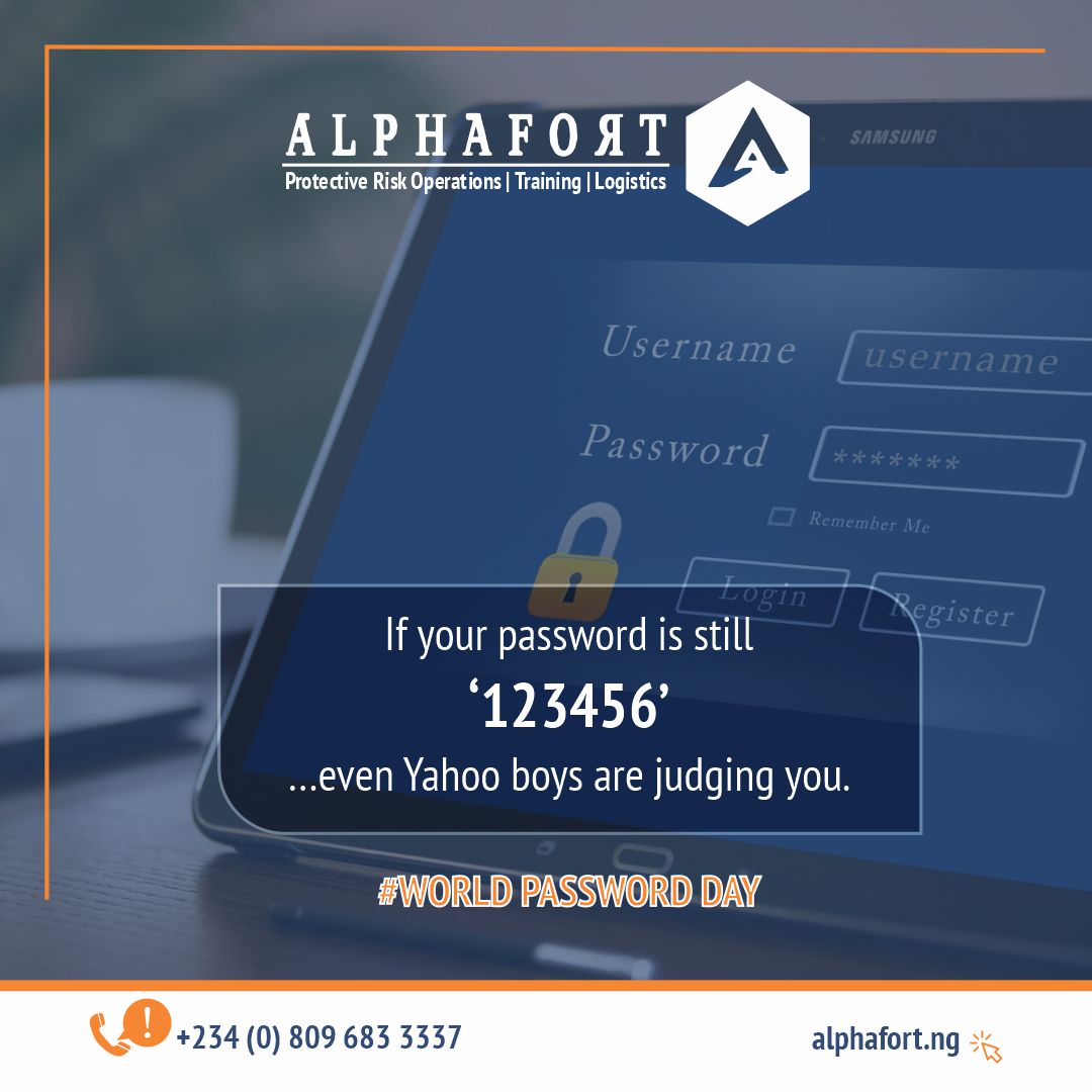 AlphaFortNG's tweet photo. It's World Password Day, and this is your annual reminder to change that password before ‘unusual login detected’ changes your mood.
#WorldPasswordDay #CyberSecurity #OnlineSafety #DigitalSecurity #StaySecure #AlphaFort https://t.co/DRMNcERAWt