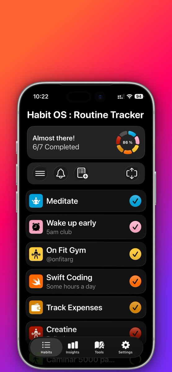 Habit OS Routine Tracker tweet media