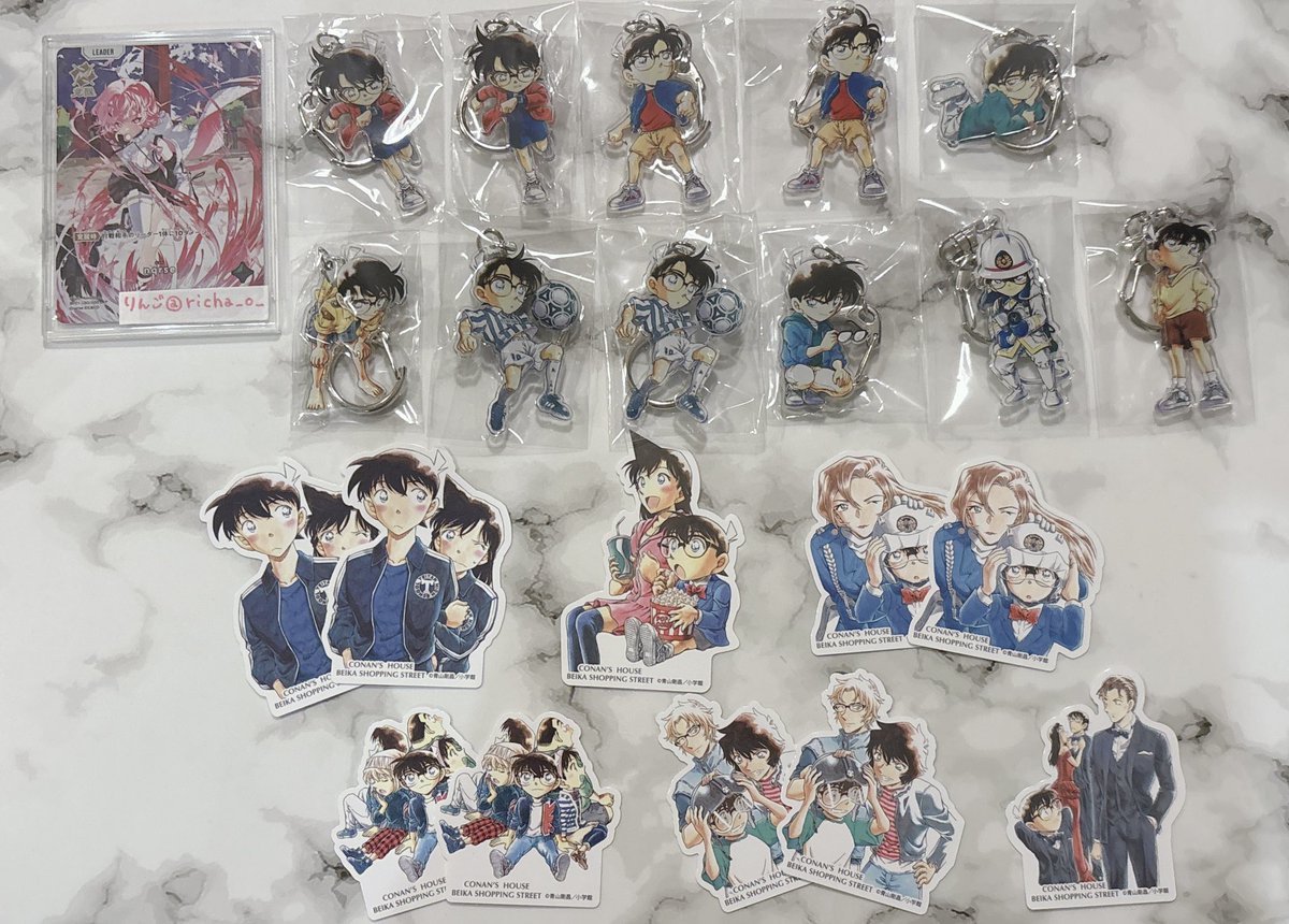 richa_o_'s tweet photo. 【交換】名探偵コナン 米花商店街 コナン百貨店　青山剛昌ふるさと館  コナン探偵社  鳥取　

譲→画像のもの

求→同種　松田　安室　警察学校組

郵送交換
お気軽にお声掛けください🌸 https://t.co/cUeBcZnHDA