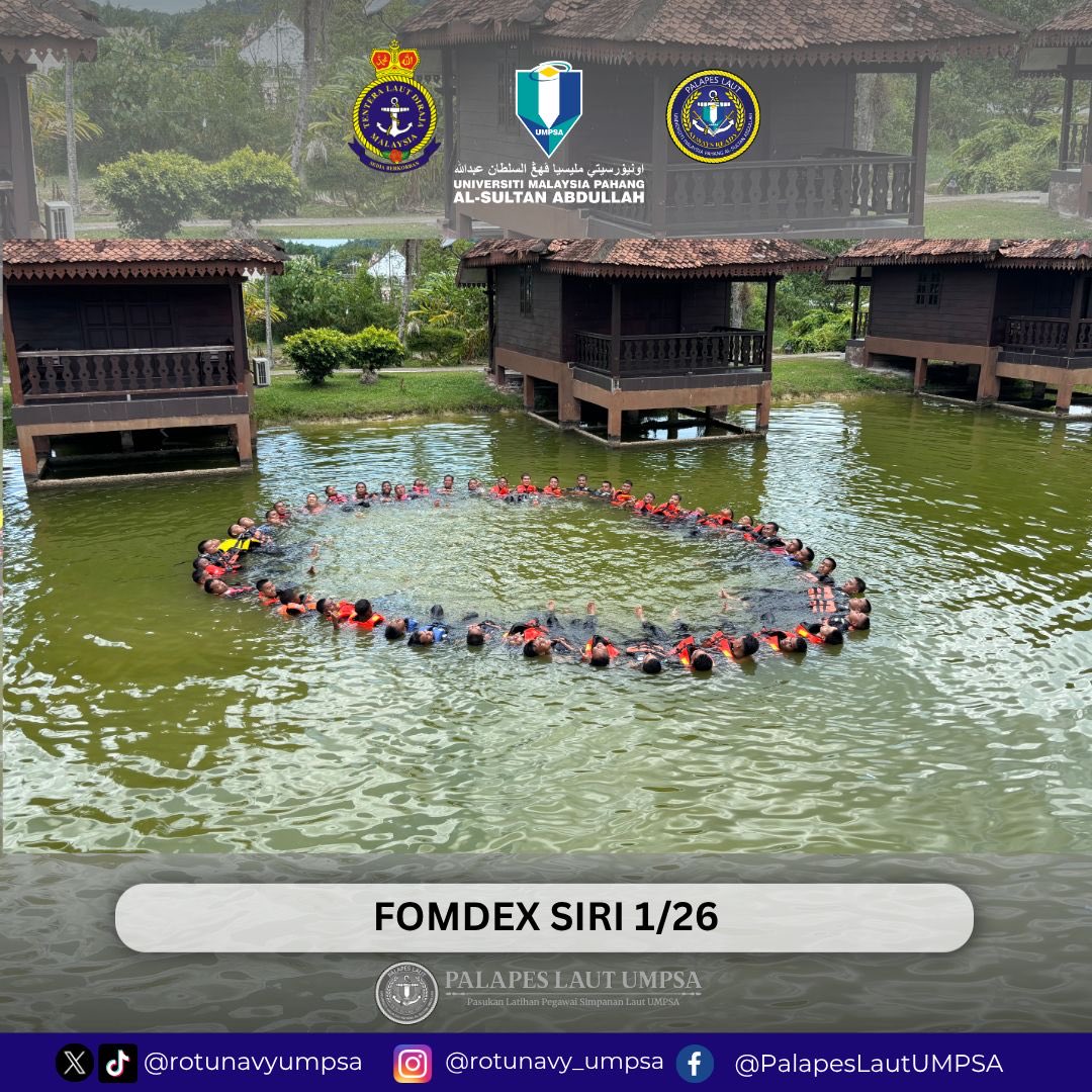 rotunavyumpsa's tweet photo. [ FITNESS ORIENTATION AND MENTAL DEVELOPMENT EXERCISE (FOMDEX) PALAPES LAUT UMPSA ] 

Pada 30 April sehingga 2 Mei 2026 telah berlangsungnya FOMDEX yang bertempat di Peladang Setiu Agrotourism &amp; Resort, Setiu, Terengganu.

#navyrotuumpsa #navypeople #psstldm #palapeslautumpsa https://t.co/ZwymUYxa8c